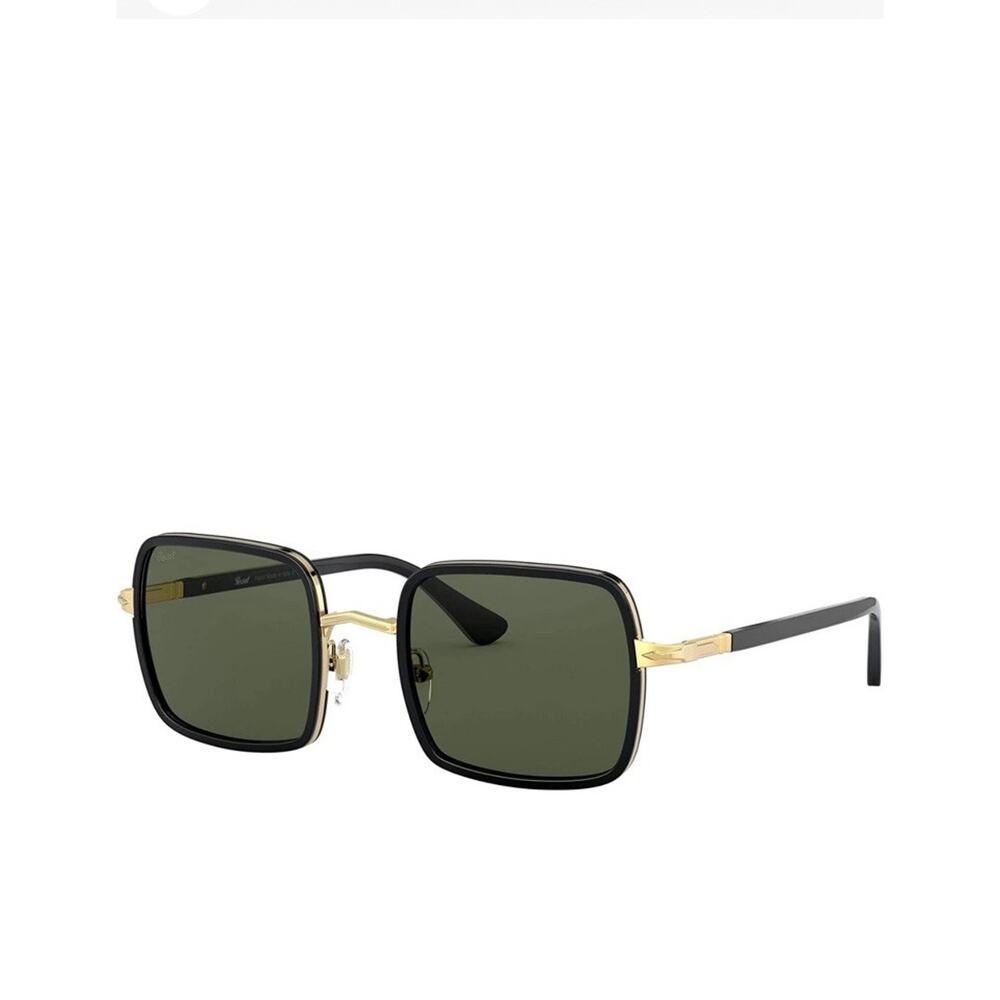 Persol Sunglasses PO2475S 51531 50mm Gold & Black / green Lens NWT